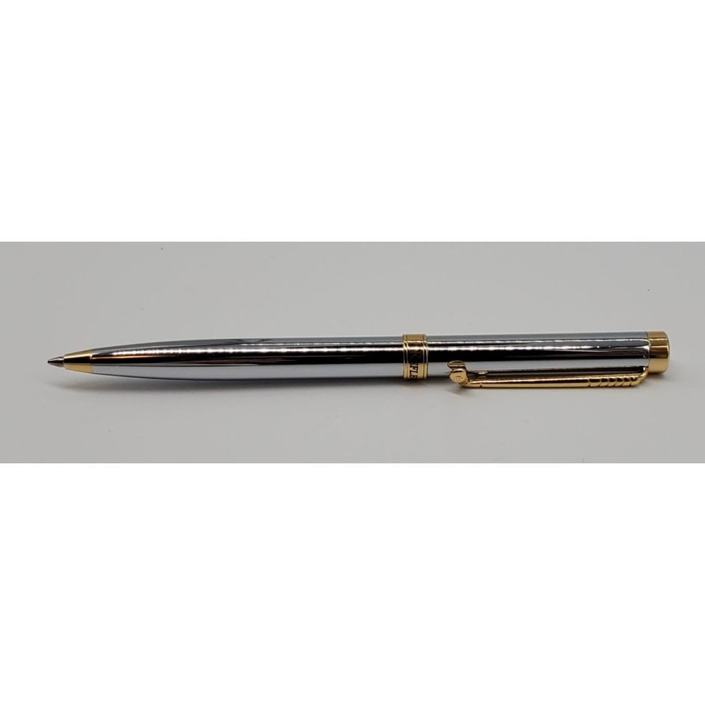 Reflections Silver With Gold Details Refillable Pen With Golf Club Clip no box
